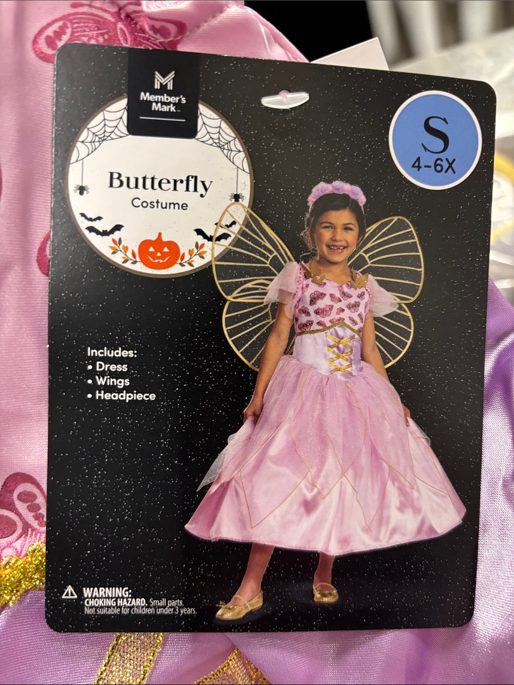 Girls Member's Mark Butterfly Halloween/Cosplay Costume - Multiple Sizes!